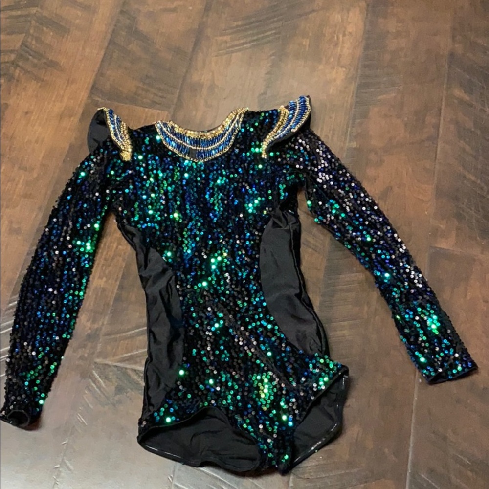 A long sleeve leotard